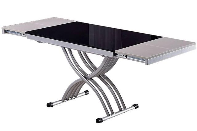 WHITE LABEL - Liftable coffee table-WHITE LABEL-Table basse NEWFORM relevable extensible, plateau 