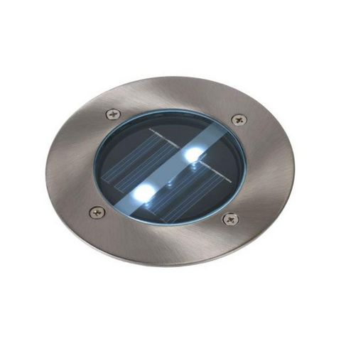 LUCIDE - Floor lighting-LUCIDE-Spot extérieur encastrable rond Solar LED IP44