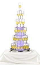 Stellinox - Champagne pyramid-Stellinox-cascade à champagne flûtes