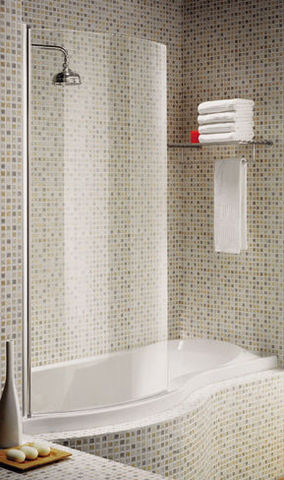 Aqualux - Shower screen panel-Aqualux-Curved Bath Screens