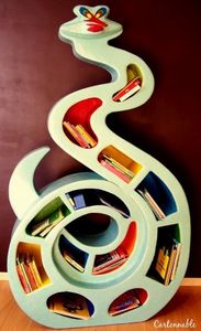 Cartonnable - adalban le serpent - Kinder Bücherregal