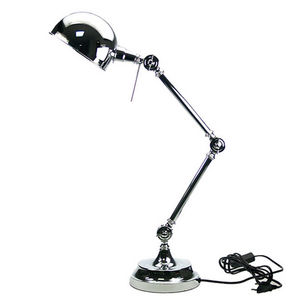 WHITE LABEL - lampe design en métal chromé avec 3 articulations - Schreibtischlampe