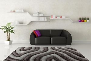 NAZAR - tapis avantgarde 120x170 silver - Moderner Teppich