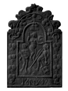plaque de fonte -  - Kaminplatte