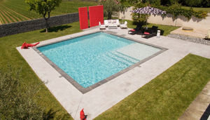 Piscines Magiline - carrée - Traditioneller Schwimmbad