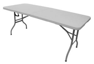 GECKO - table de réception pliante blanche en résine 183x7 - Picknick Tisch