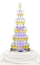 Stellinox - cascade à champagne flûtes - Champagnerpyramide