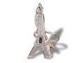Schlüsselanhänger-WHITE LABEL-Accroche-clés Tour Eiffel argenté objet deco maiso