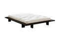 Einzelbett-WHITE LABEL-Cadre de lit  japonais JAPAN noir 140*200cm avec s
