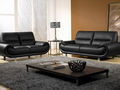 Sofa 3-Sitzer-WHITE LABEL-Canapé cuir 3 places ANGIE