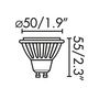 LED Lampe-FARO-Ampoule LED GU10 7W/50W 4000K 600lm 120D Blanc