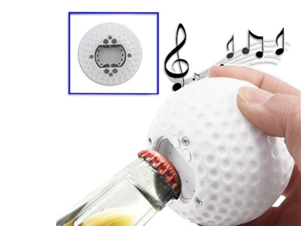 WHITE LABEL - Kronkorkenöffner-WHITE LABEL-Ouvre-bouteille balle de golf sonore décapsuleur d