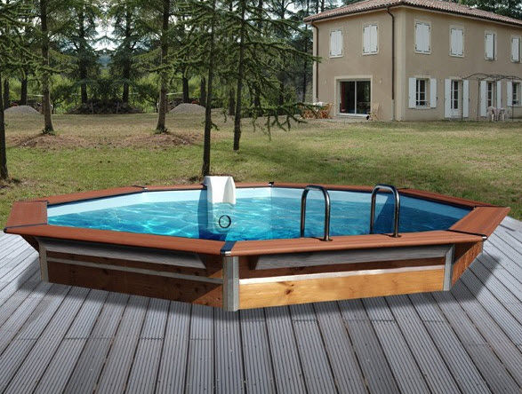 WATER CLIP - Pool mit Holzumrandung-WATER CLIP-Naxos