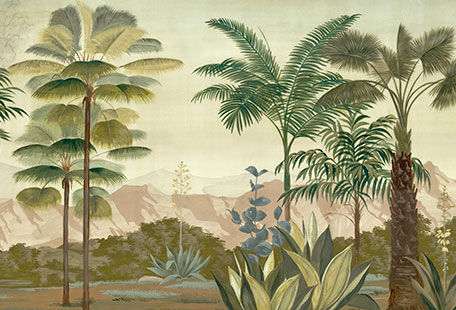 Ananbô - Panoramatapete-Ananbô-Les Palmiers de Kalaho couleur