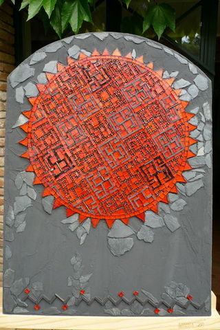 MOSAICOCO - Zeitgenössische Gemälde-MOSAICOCO-labyrinthe ardent