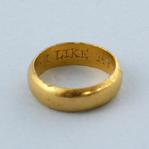 Sanda Lipton - 17th century gold posy ring - Anillo