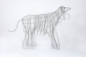 Marie Christophe - lévrier afghan - Escultura De Animal