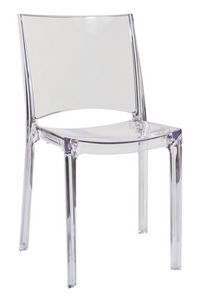 WHITE LABEL - chaise b-side design transparente - Silla