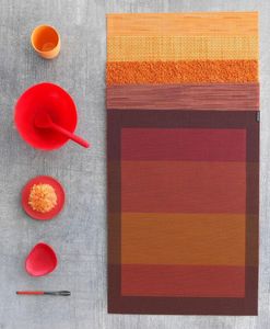 CHILEWICH - paprika_orangecolorstory - Mantel Individual