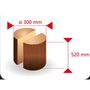 Cortador de madera-FARTOOLS-Fendeur de buches horizontal électrique 9 tonnes F