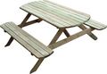 Mesa de picnic-Cihb-Table pique-nique avec bancs en bois Rondo