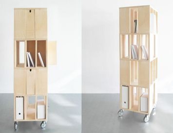 Arnaud Deverre Edition - Mueble de estanterías móvil-Arnaud Deverre Edition-Building 4M