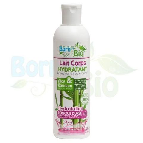 BORN TO BIO - Crema para el cuerpo-BORN TO BIO-Lait corps hydratant bio Aloe & Bambou Activ nutri
