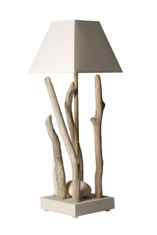 Coc'Art Créations - Lámpara de sobremesa-Coc'Art Créations-lampe nature élévation