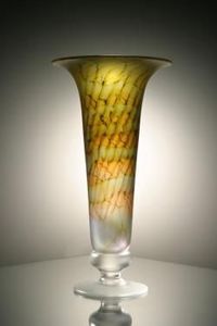 Martin Andrews Glass Designs - midnight sun flared vase - Vaso Da Fiori