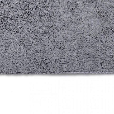 WHITE LABEL - Tappeto moderno-WHITE LABEL-Tapis salon gris poil long taille S