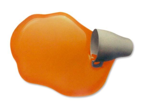 WHITE LABEL - Tappetino per mouse-WHITE LABEL-Tapis de souris liquide orange et tasse renversés 